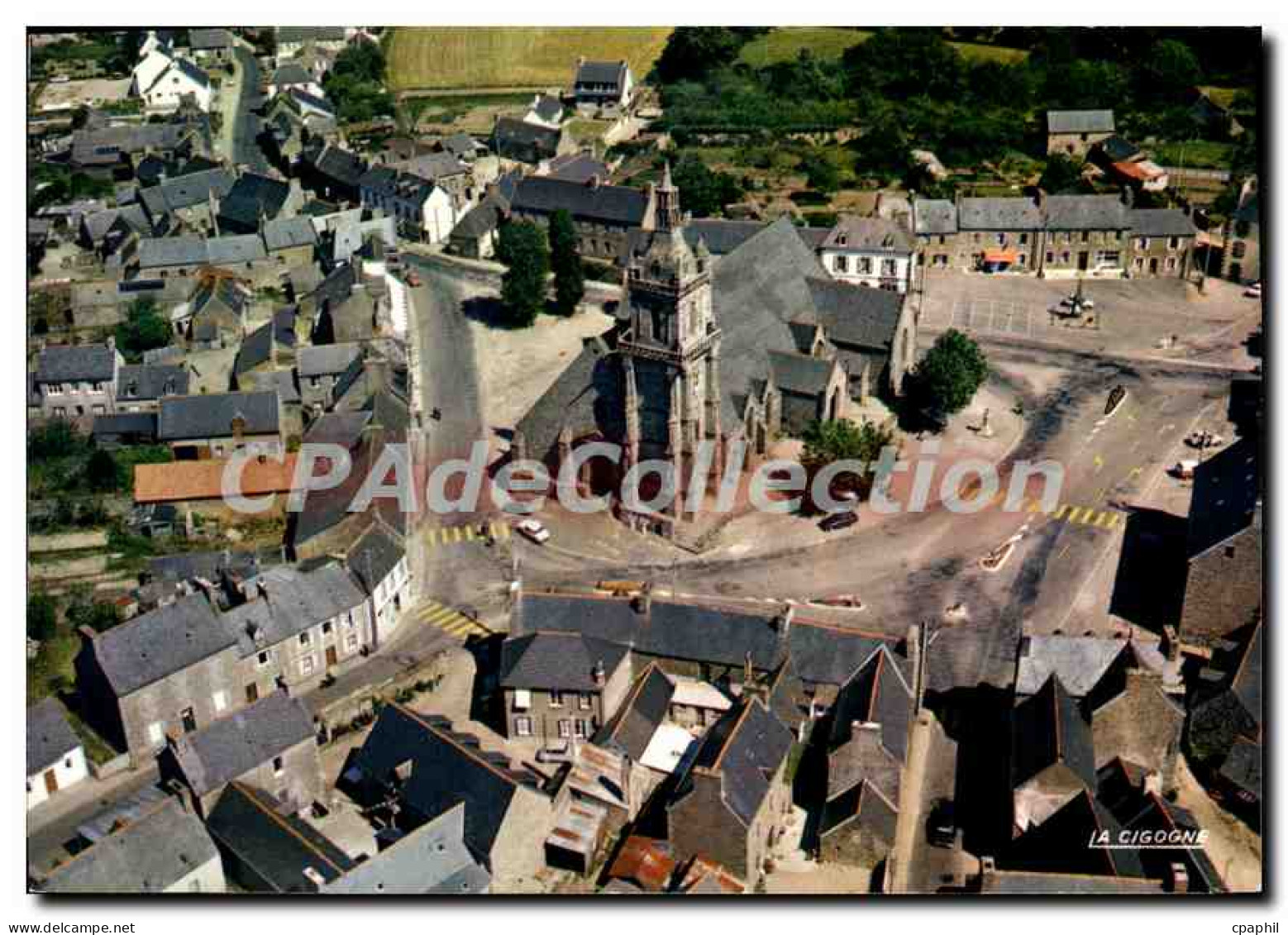 CPSM PLOUARET vue aérienne
