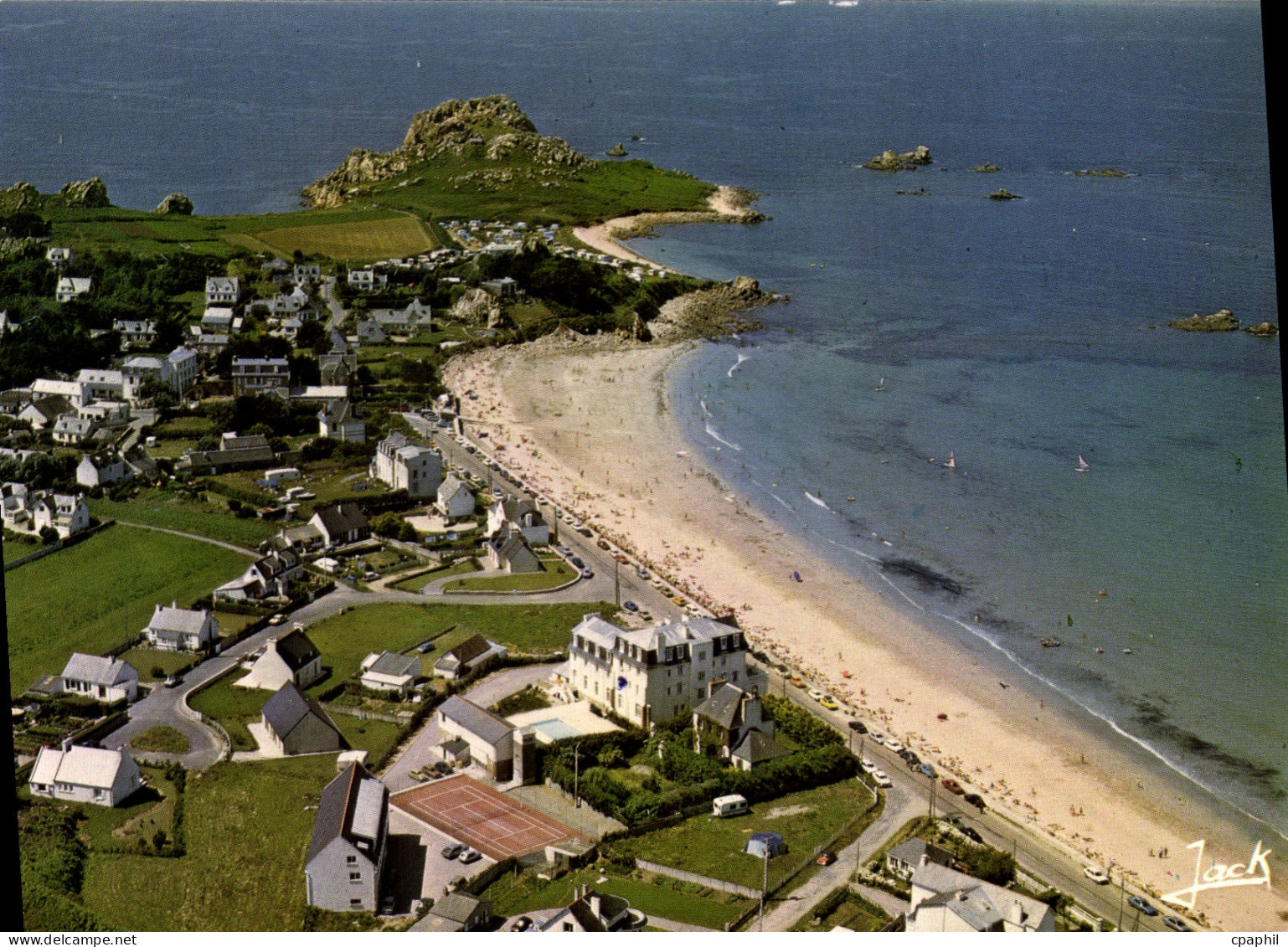 CPSM Plougasnou la plage de Primel