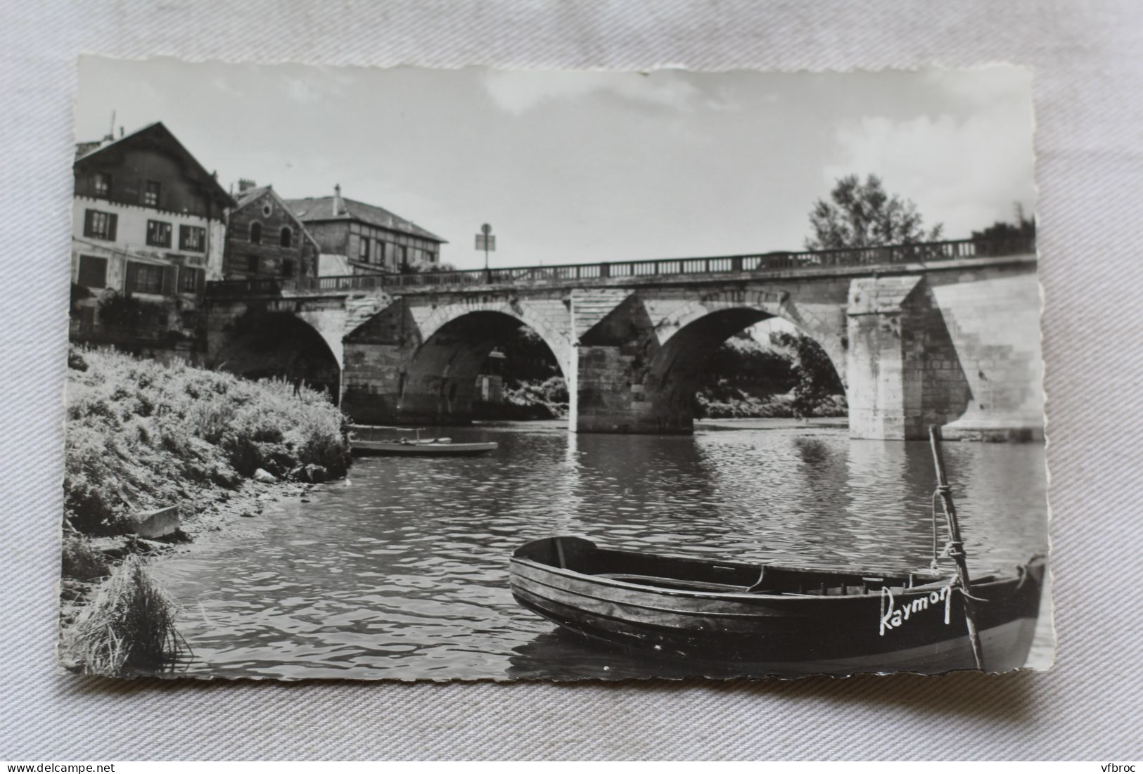 Cpsm, Poissy, le vieux pont, Yvelines 78