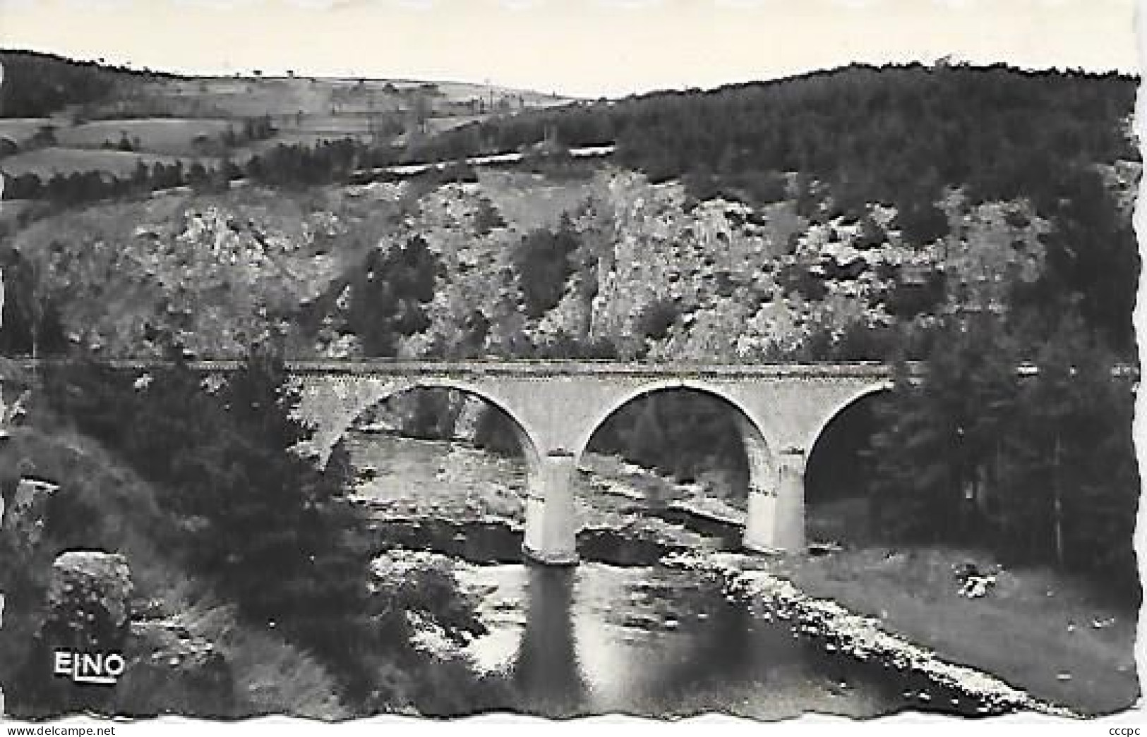 CPSM Pont de Chadron sur la Loire Route de Solignac-sur-Loire au Monastier
