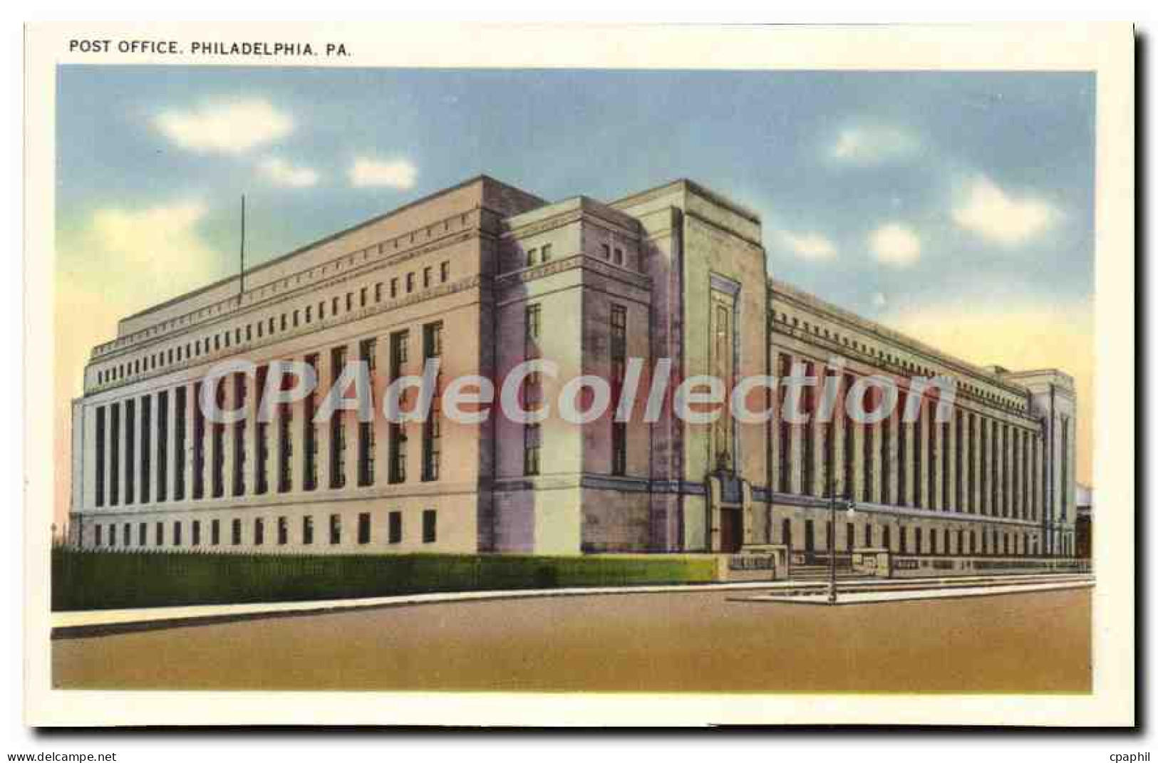 CPSM Post Office Philadelphia