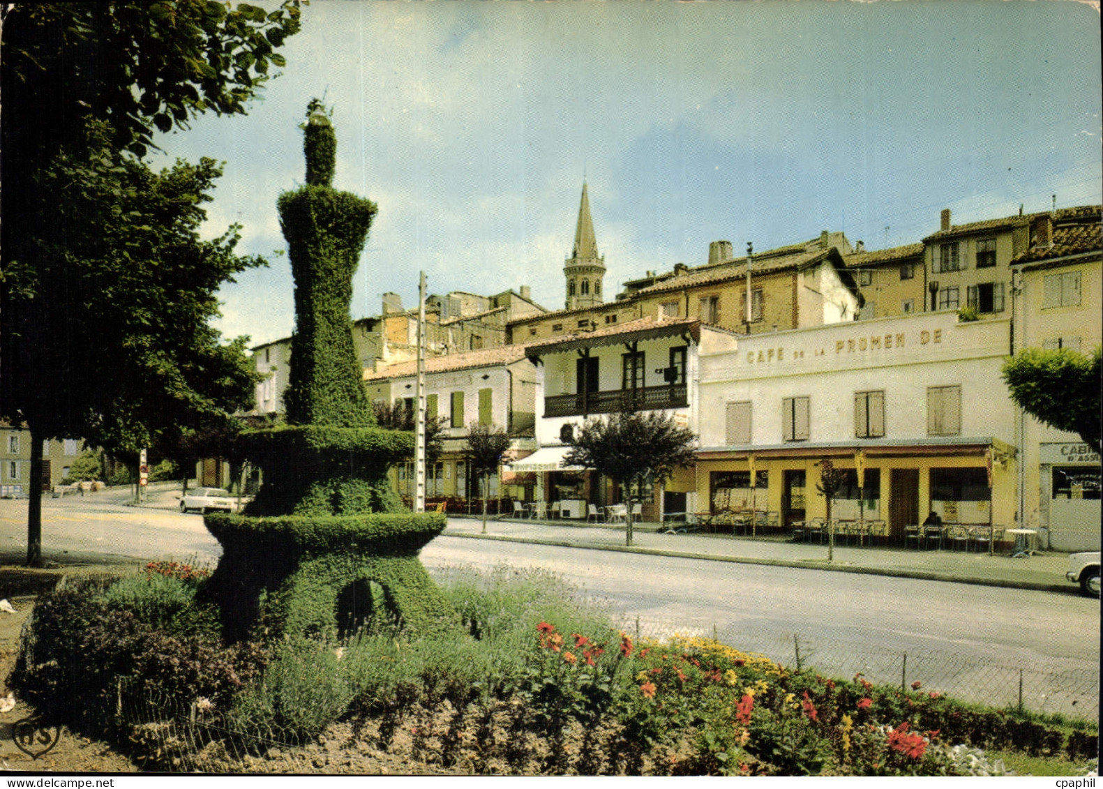 CPSM Puylaurens (Tarn) Le Centre ville
