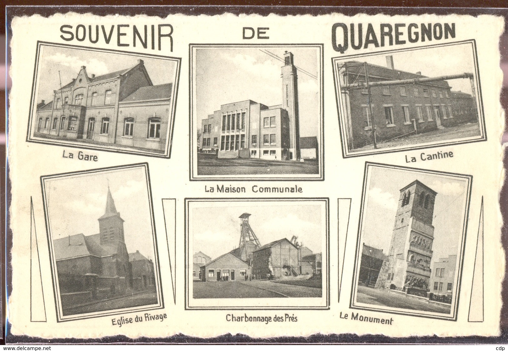 cpsm quaregnon  souvenir