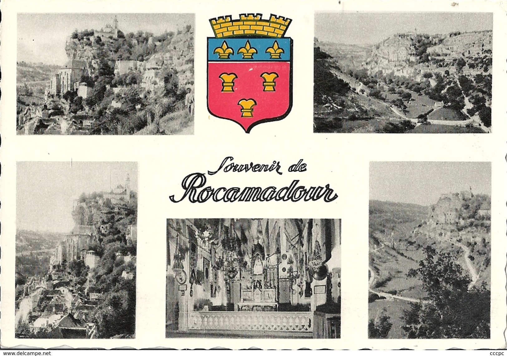 CPSM Rocamadour Blason vues multiples