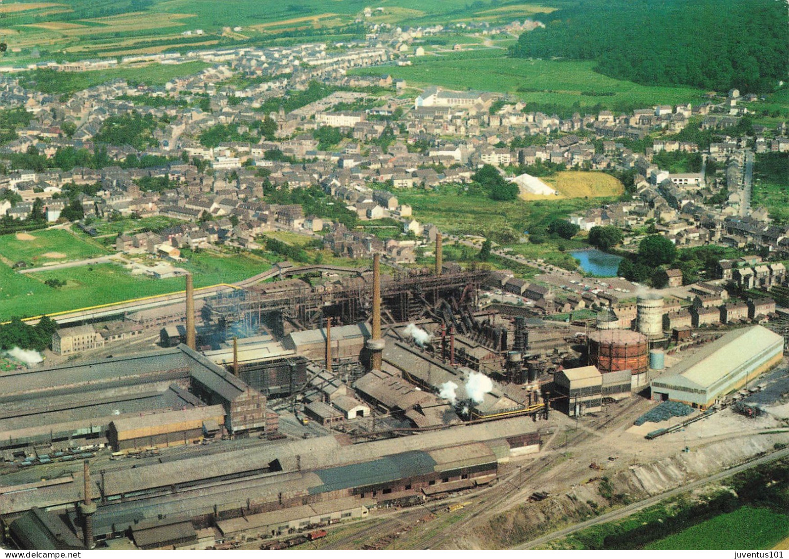 CPSM Rodange-Vue aérienne    L2809