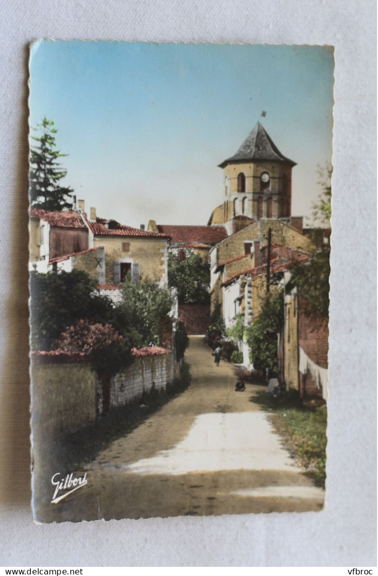 Cpsm, Rouillac, quartier de l'église, Charente 16