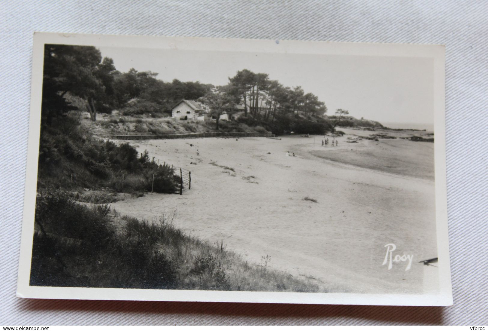 Cpsm, Saint Brévin les Pins, au Pointeau, vue d'ensemble de la plage, Loire Atlantique 44