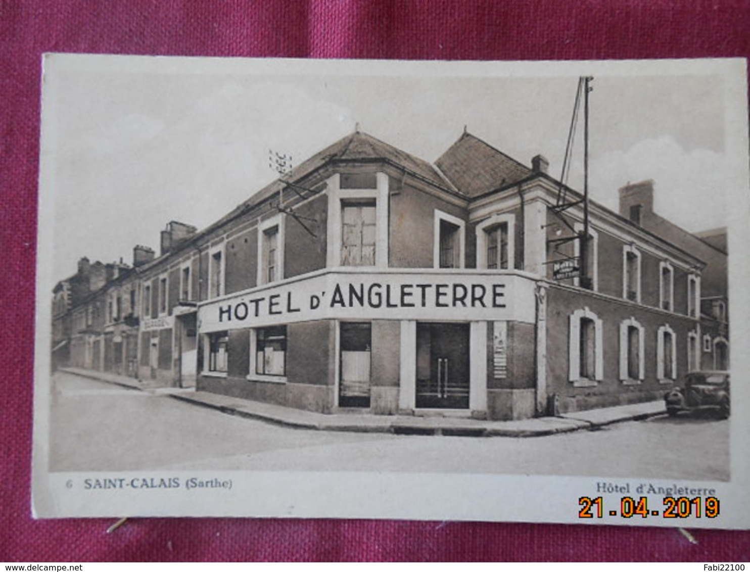 CPSM - Saint-Calais - Hôtel d'Angleterre
