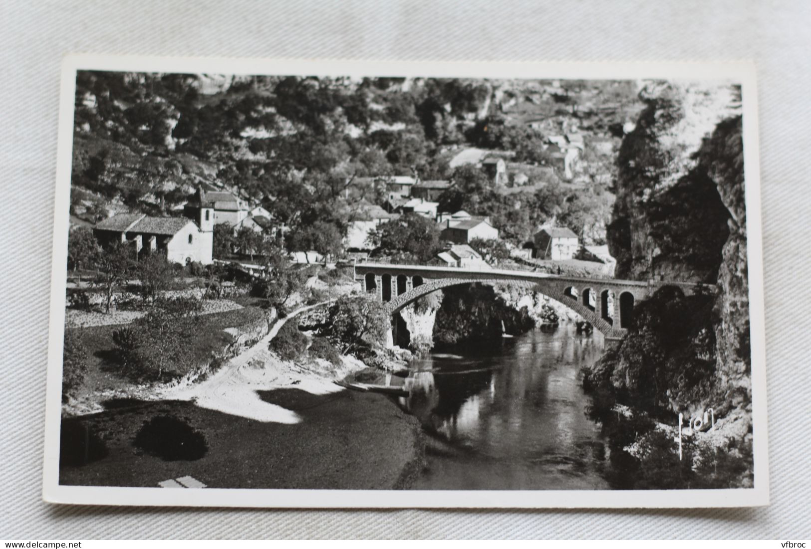 Cpsm, Saint Chély du Tarn, gorges du Tarn, Lozère 48