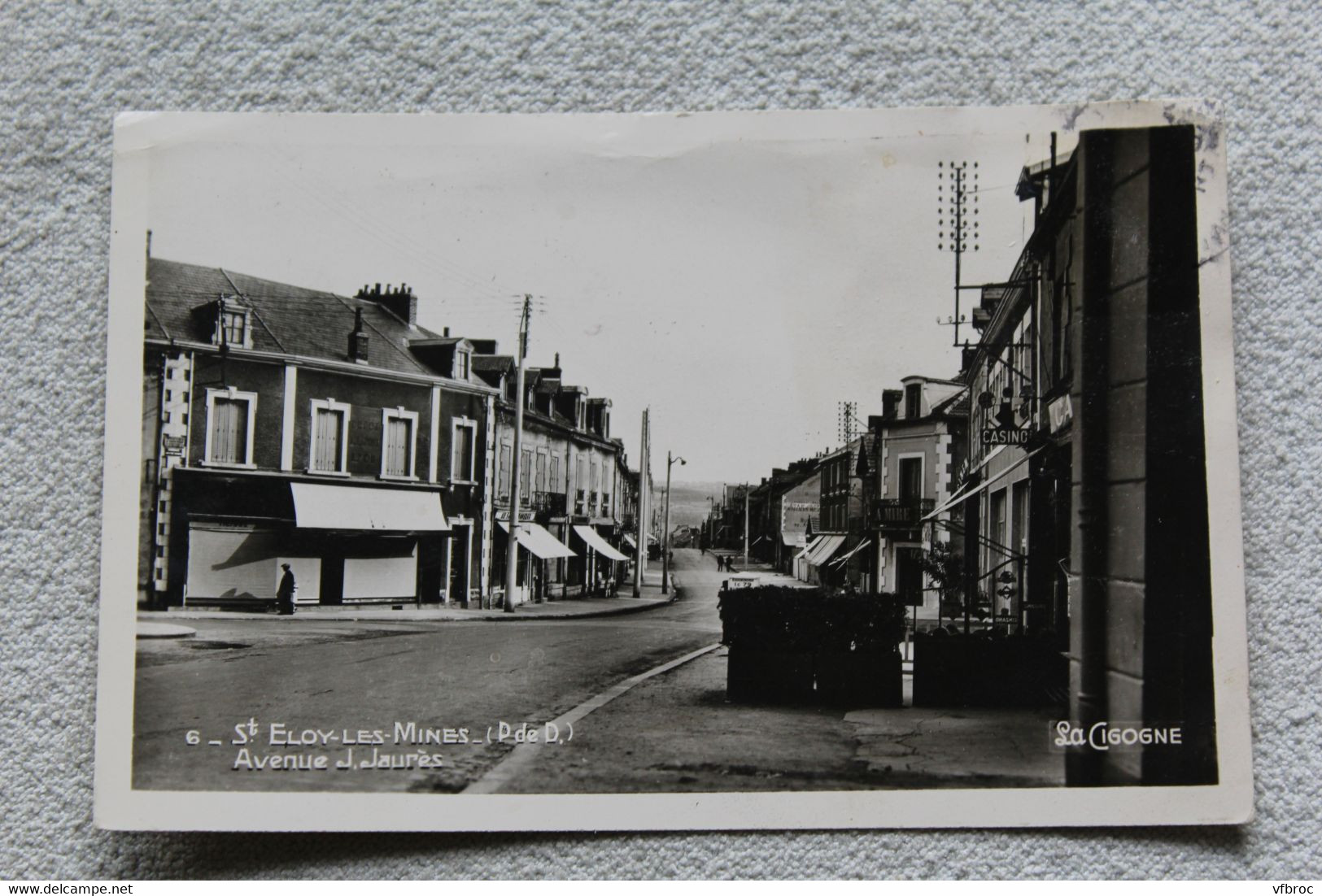 Cpsm, Saint Eloy les Mines, avenue Jean Jaurès, Puy de Dôme 63
