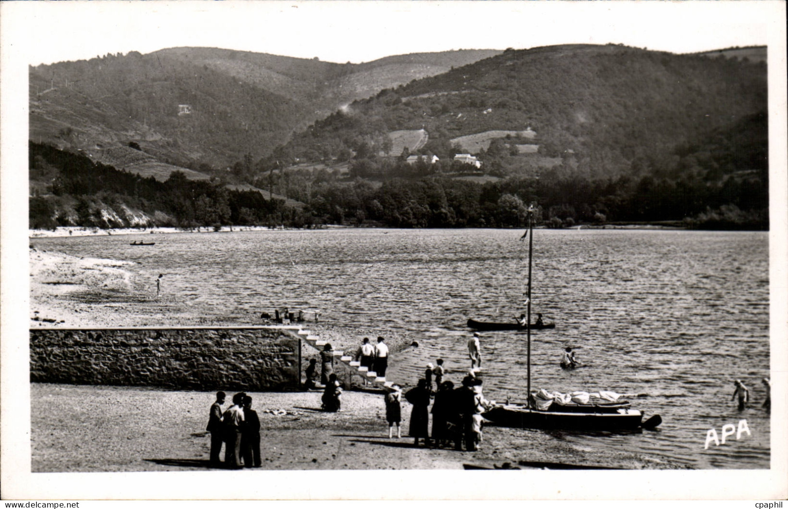 CPSM Saint Ferreol Le bassin L'embarcadere