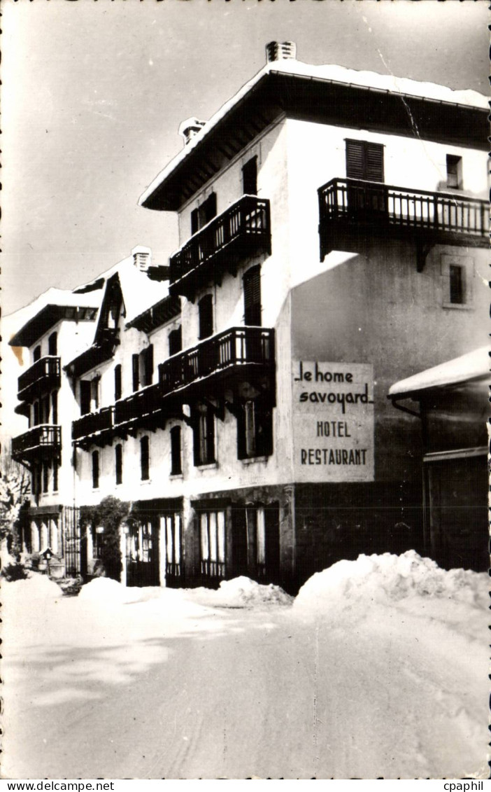 CPSM Saint Gervais les Bains Hotel Restaurant Le Home Savoyard