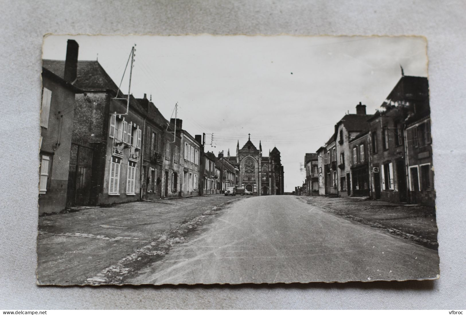 Cpsm, Saint Julien de Vouvantes, rue principale, Loire Atlantique 44