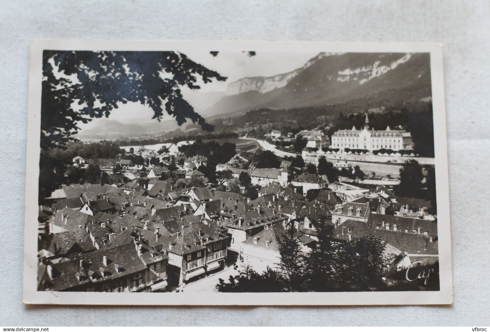 Cpsm, Saint Laurent du Pont, panorama vu de Notre Dame du château, Isère 38
