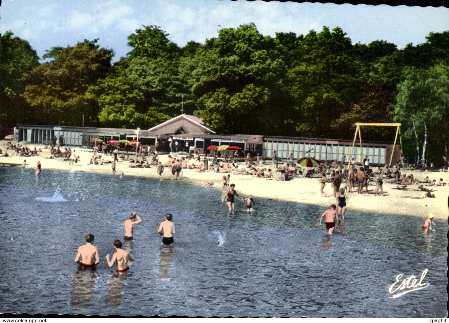 CPSM Saint Leger En Yvelines Plage Des Etangs De Hollande