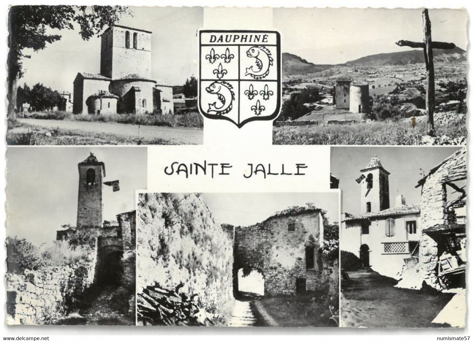 CPSM SAINTE JALLE - Multi Vues - 5 Vues - Ed. J. Cellard n° D.87574