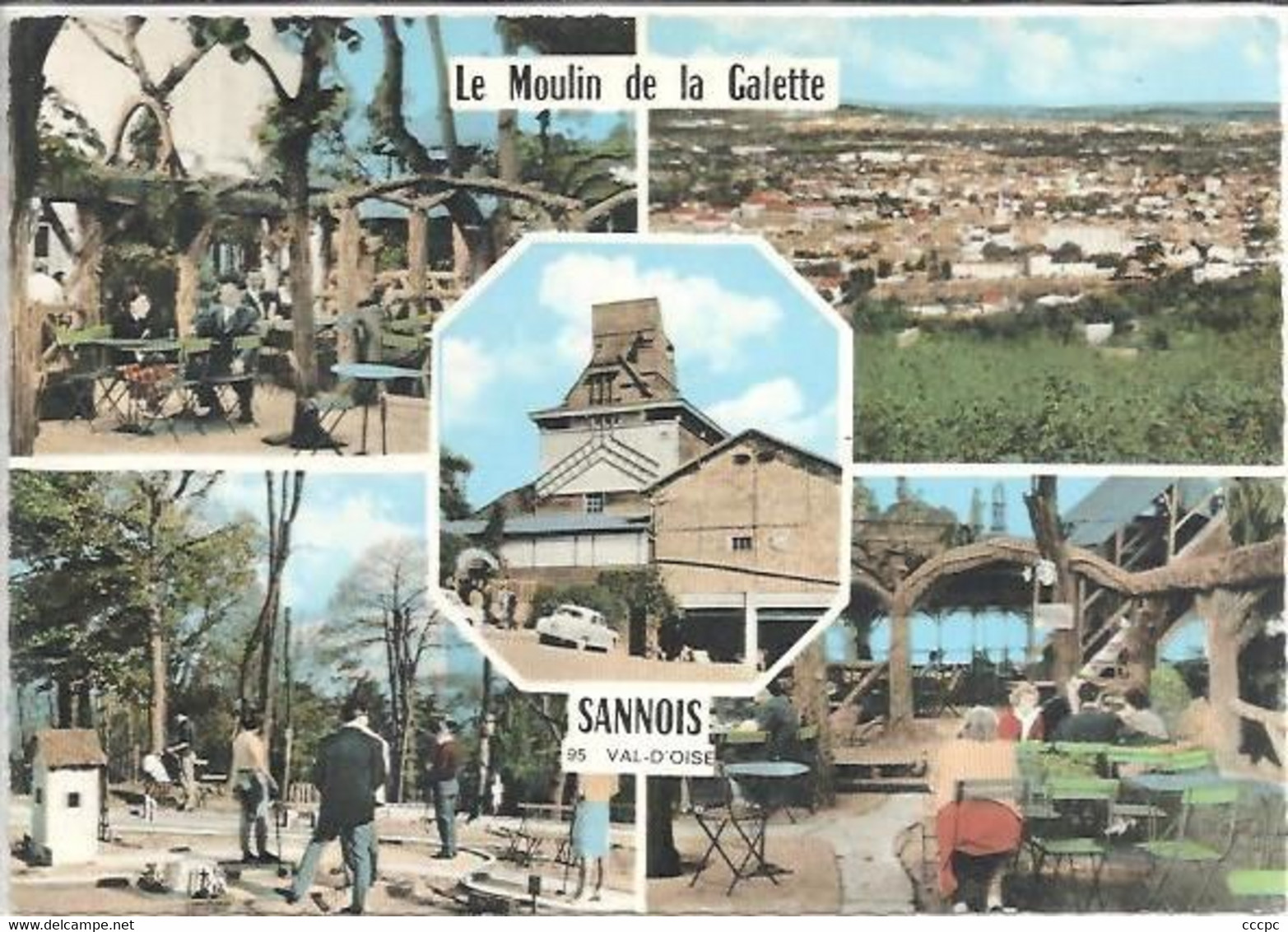 CPSM Sannois Le Moulin de La Galette vues multiples