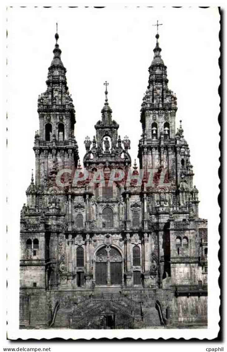 CPSM Santiago De Compostela La Catedral Facharla del Obradeiro