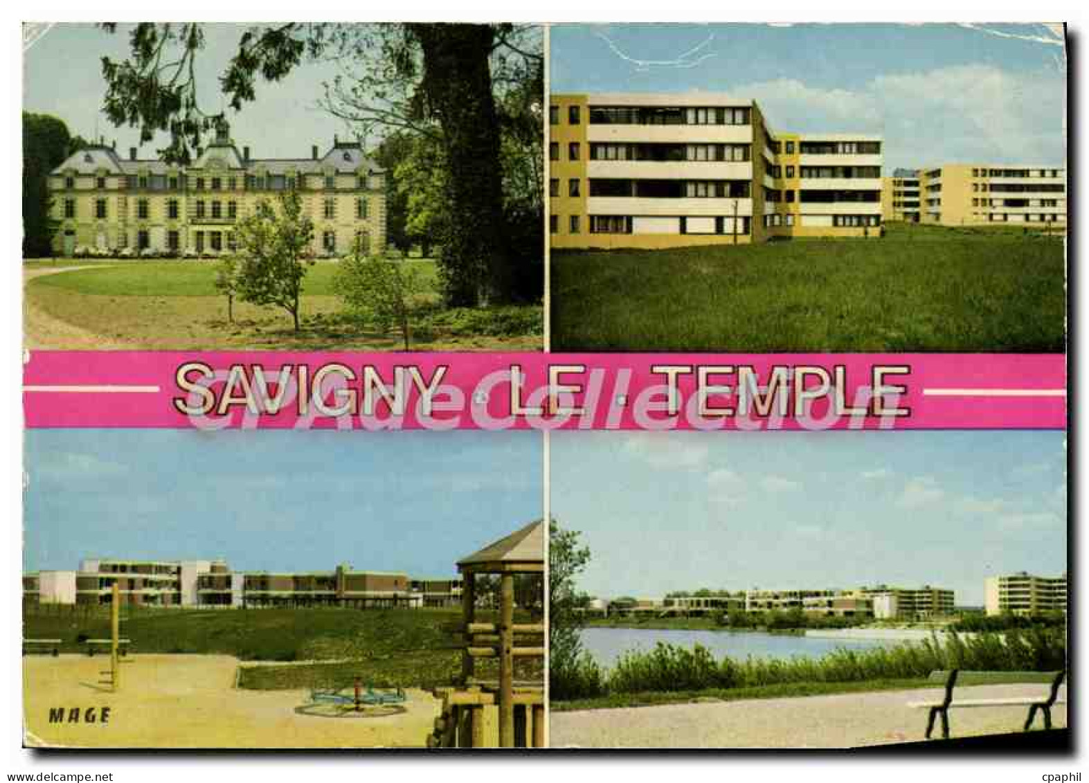 CPSM Savigny le Temple (Seine et Marne) Le Chateau (Institut Gustave Roussy) Les Montagnes Ces Louis