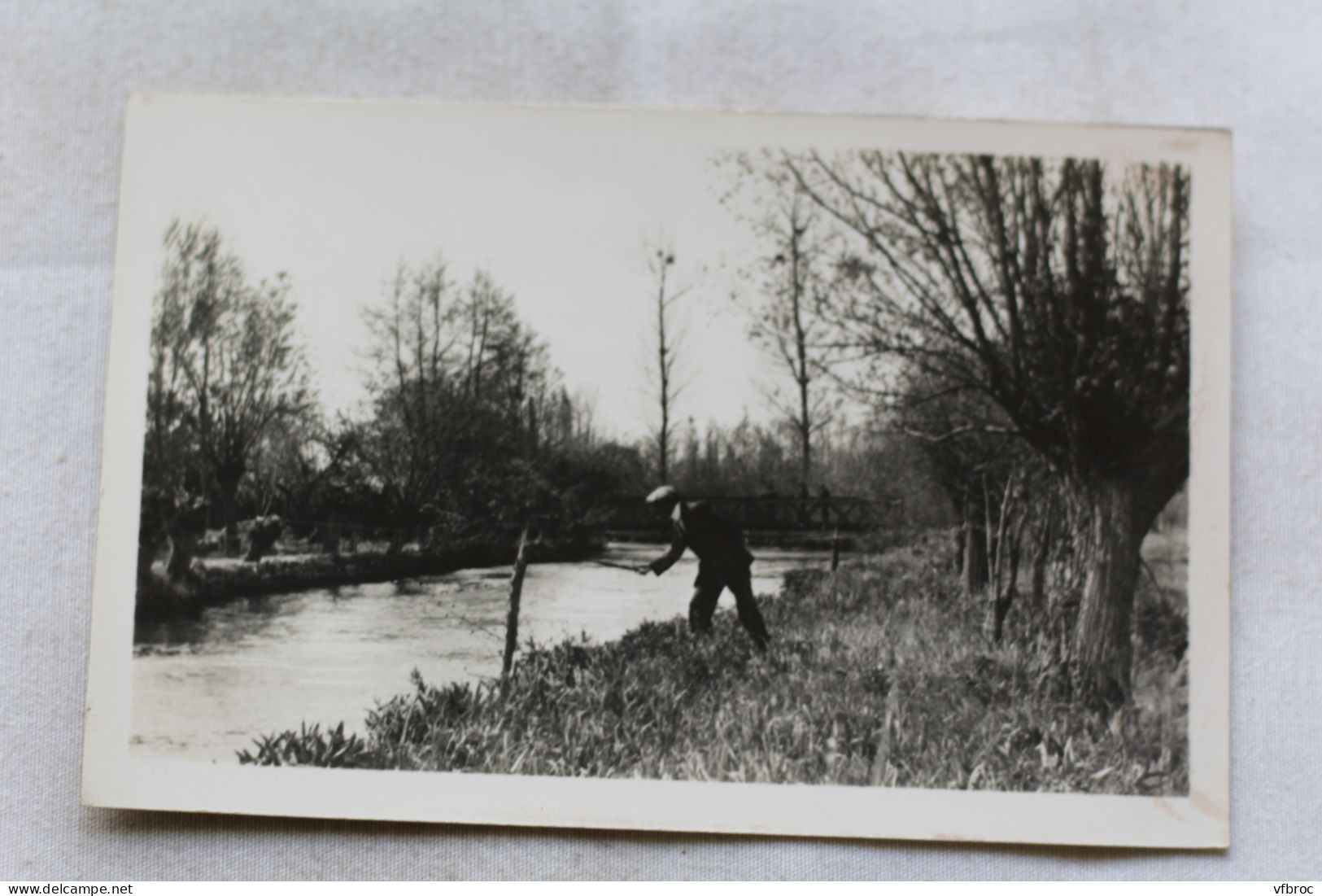 Cpsm, Sorel Moussel, bords de l'Eure, pêche, Eure et Loir 28