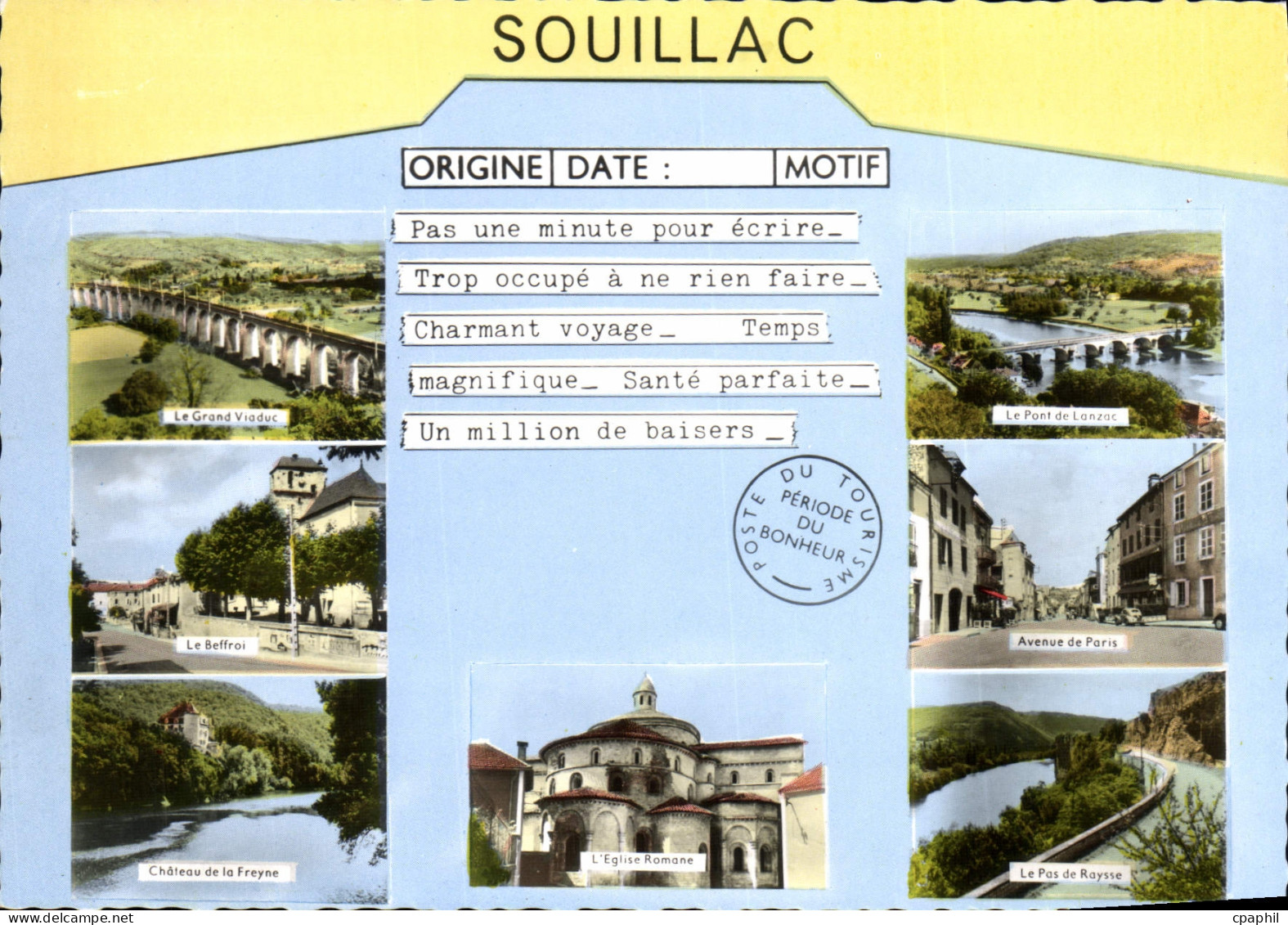 CPSM Souillac poste du tourisme