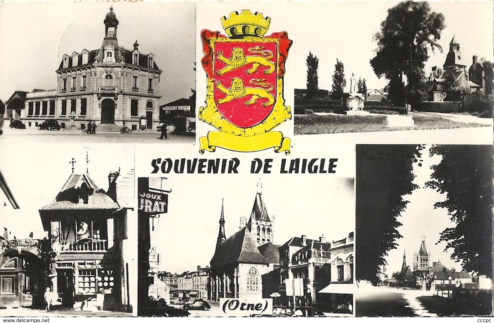 CPSM Souvenir de l'Aigle vues multiples Armoiries