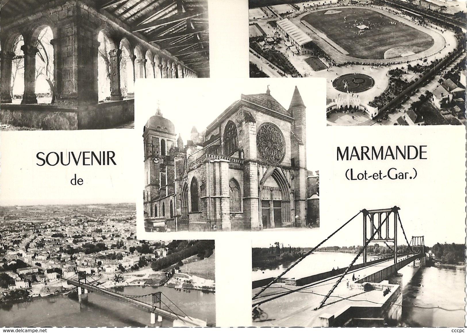 CPSM Souvenir de Marmande vues multiples