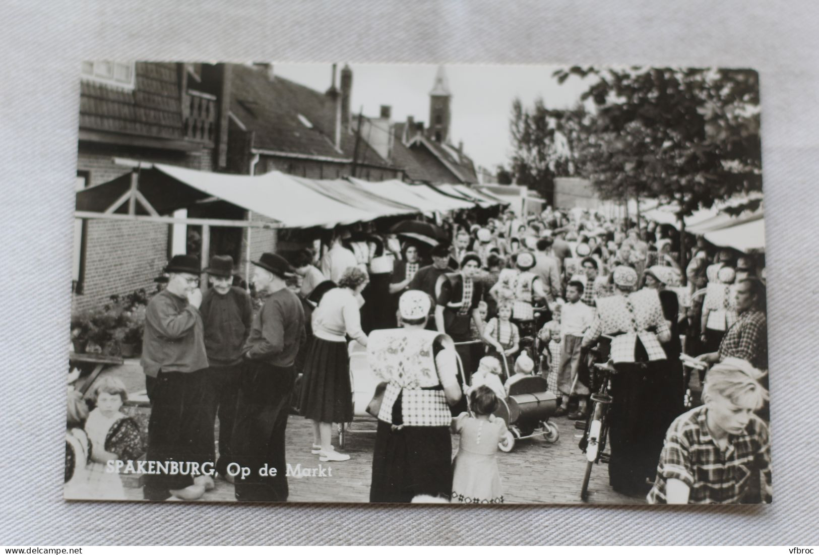 Cpsm, Spakenburg, op de markt, Hollande, Pays Bas