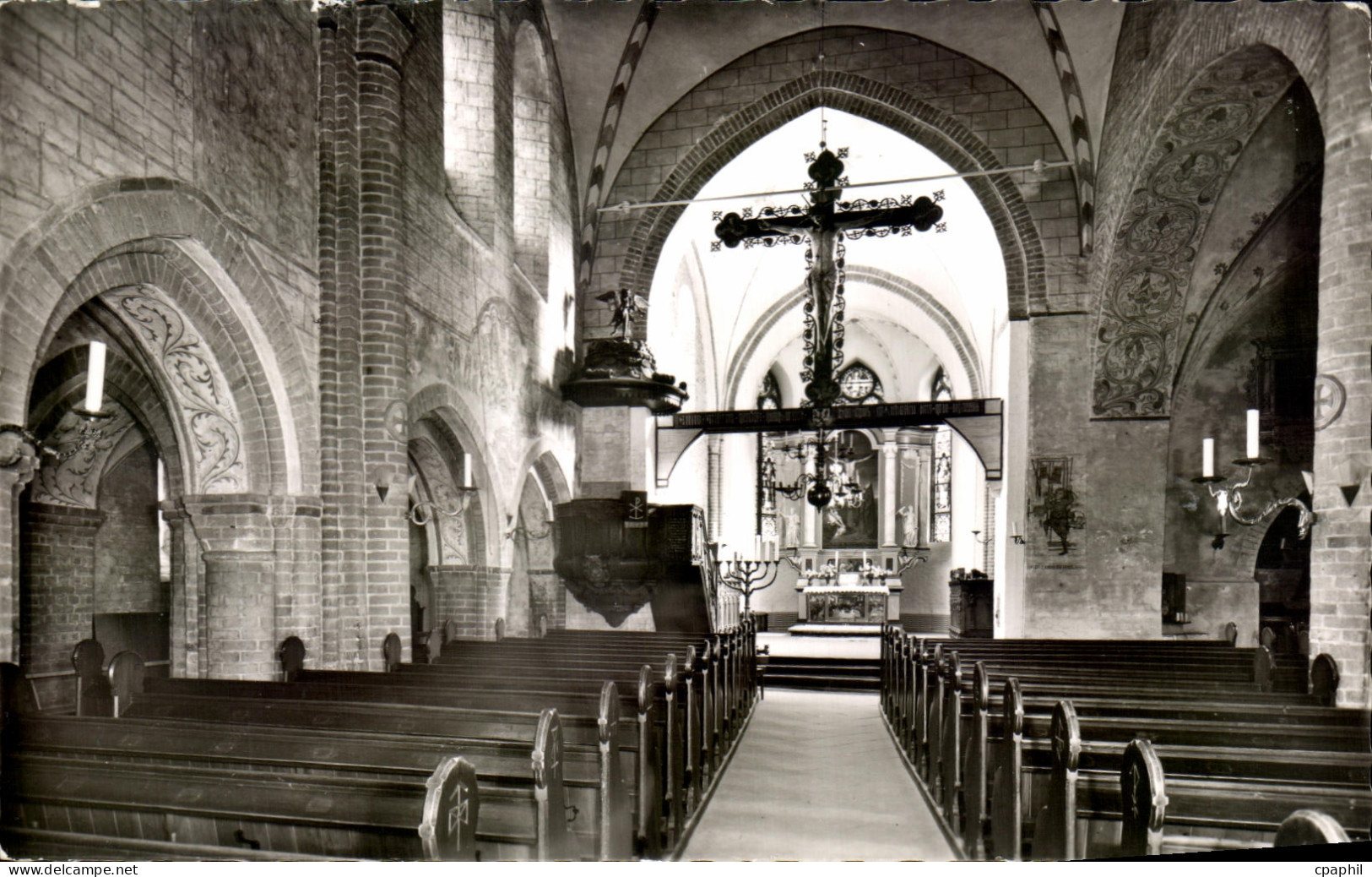 CPSM St Nicolaikirche Mittelschiff Molln