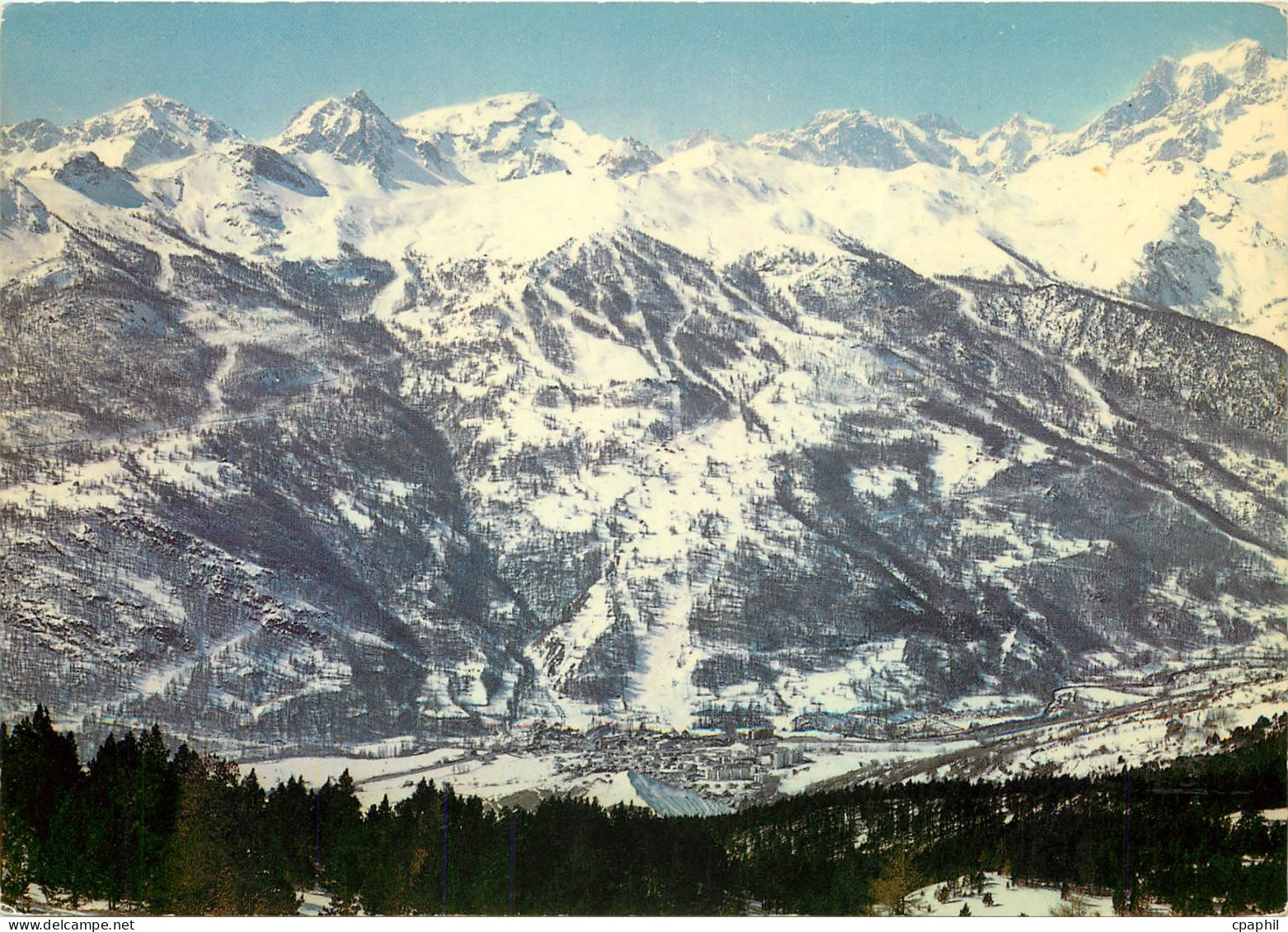 CPSM Station de Serre Chevalier (Hautes Alpes) alt 2483 m Ensemble des pistes