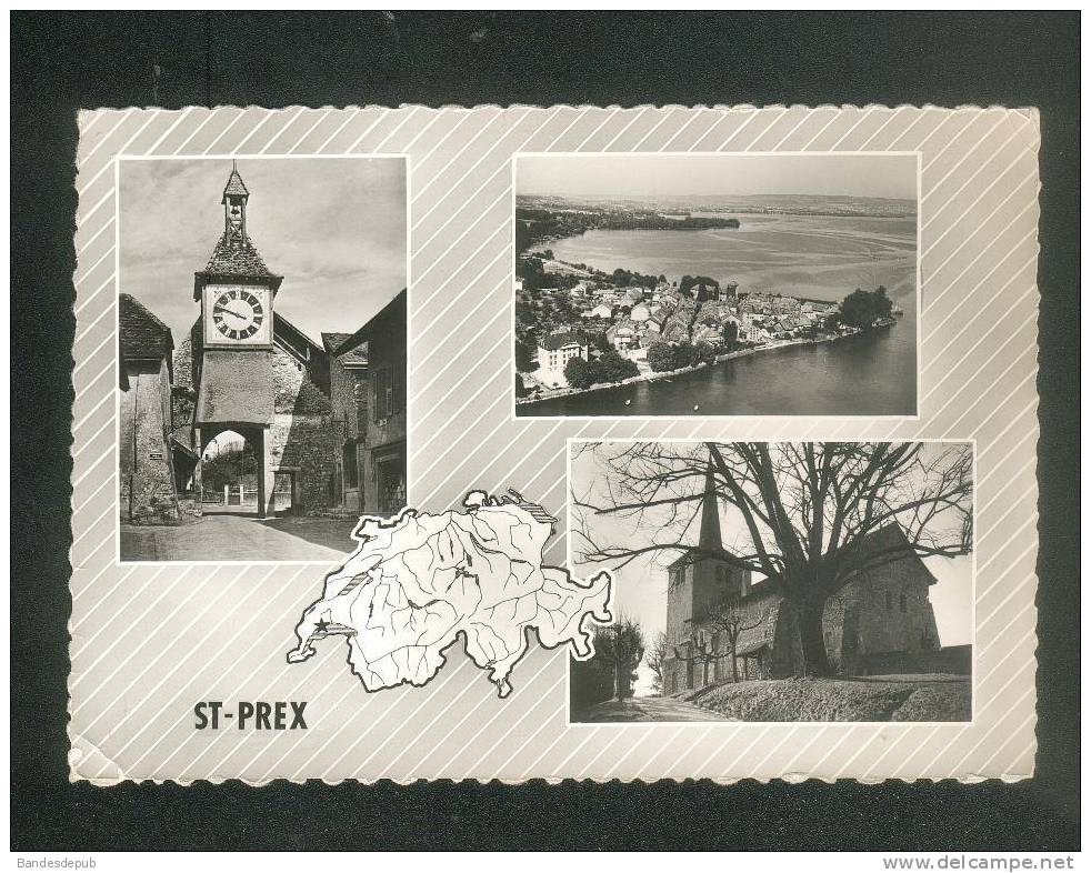 CPSM - Suisse - Saint Prex - Multivues ( Ed. Perrochet CMS 42)