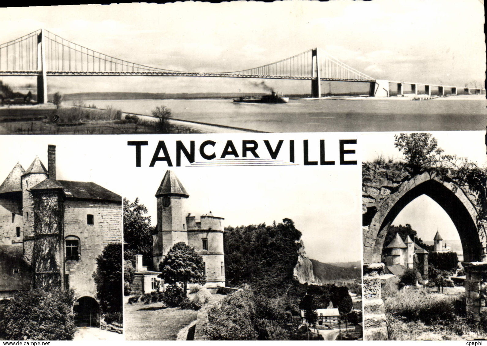 CPSM Tancarville pont château