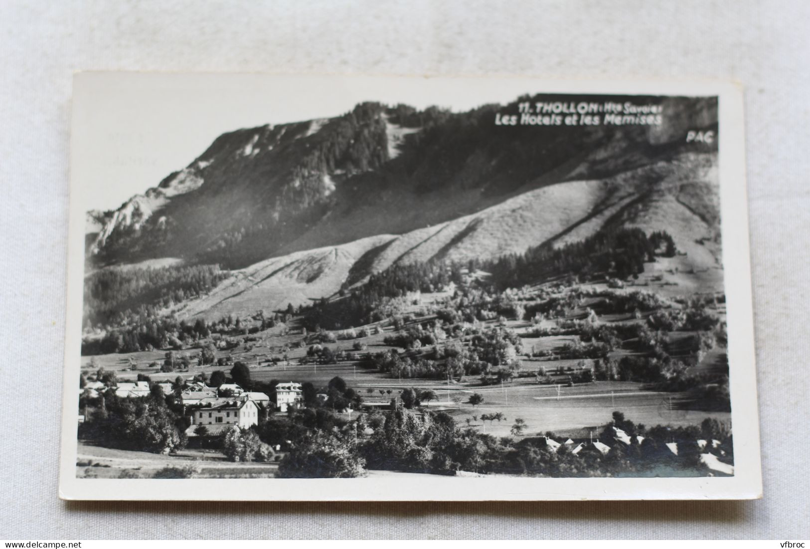 Cpsm, Thollon, les hôtels et les Memises, Haute Savoie 74