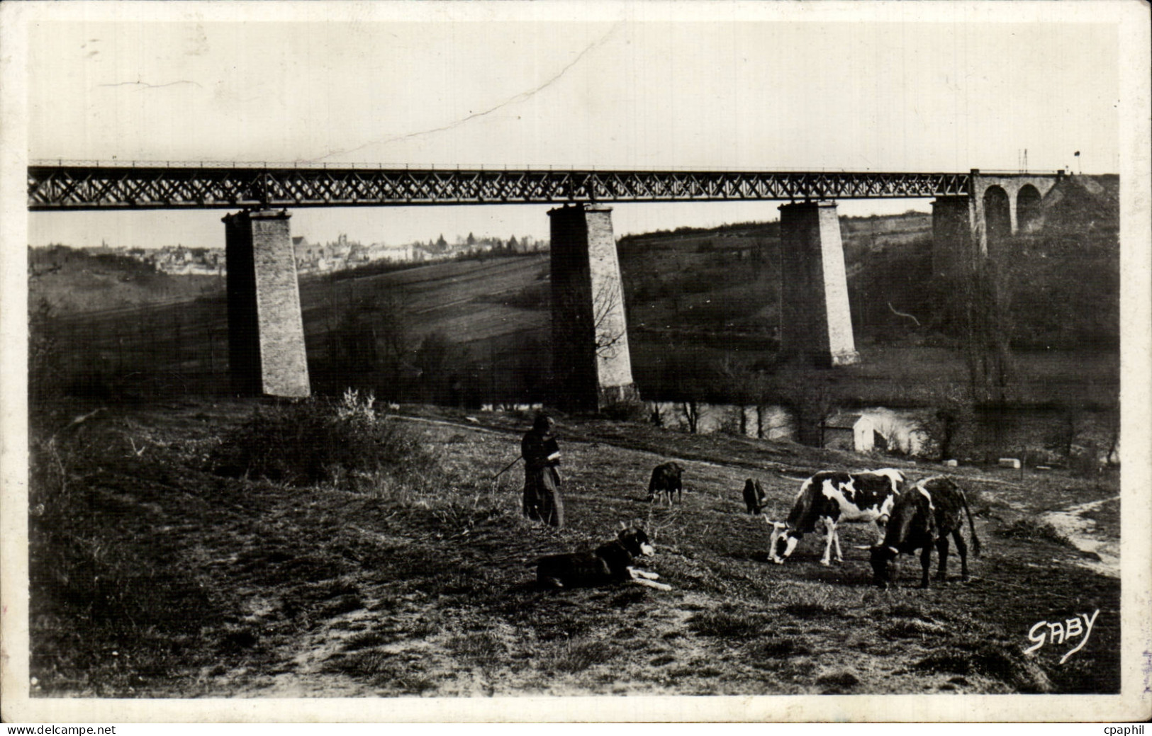 CPSM Thouars Le viaduc