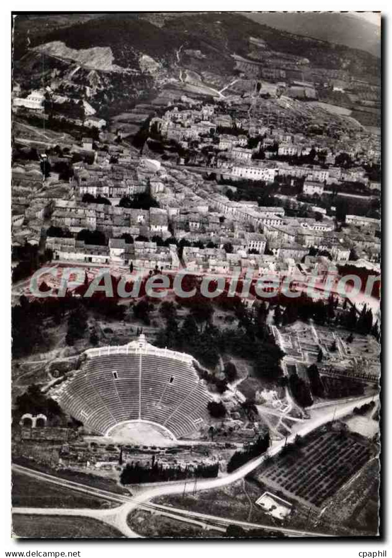 CPSM Vaison La Romaine Vue Aerienne théâtre et ville romaine