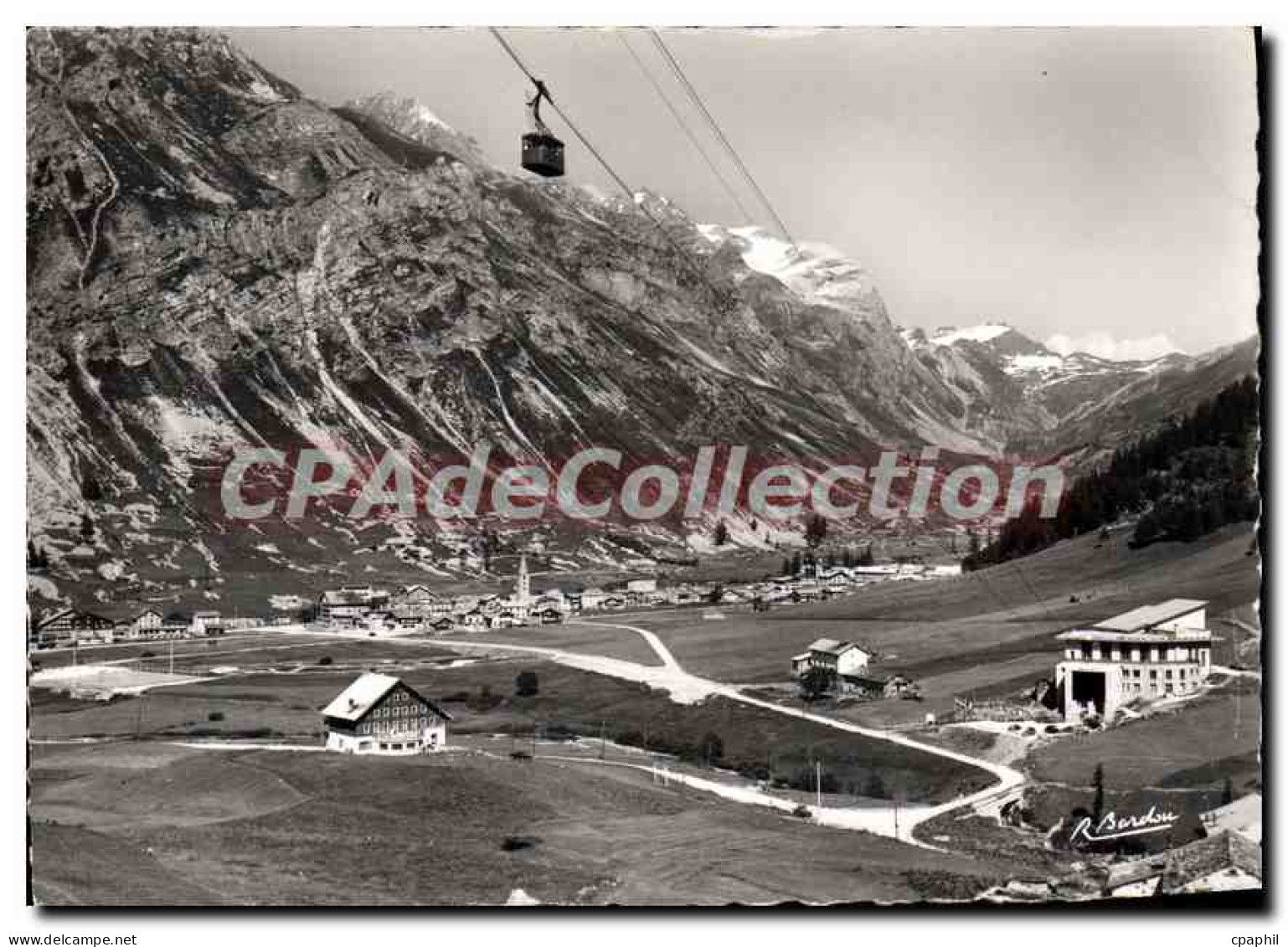 CPSM Val D'Isere Vue Generale Et Teleferique du Bellevarde