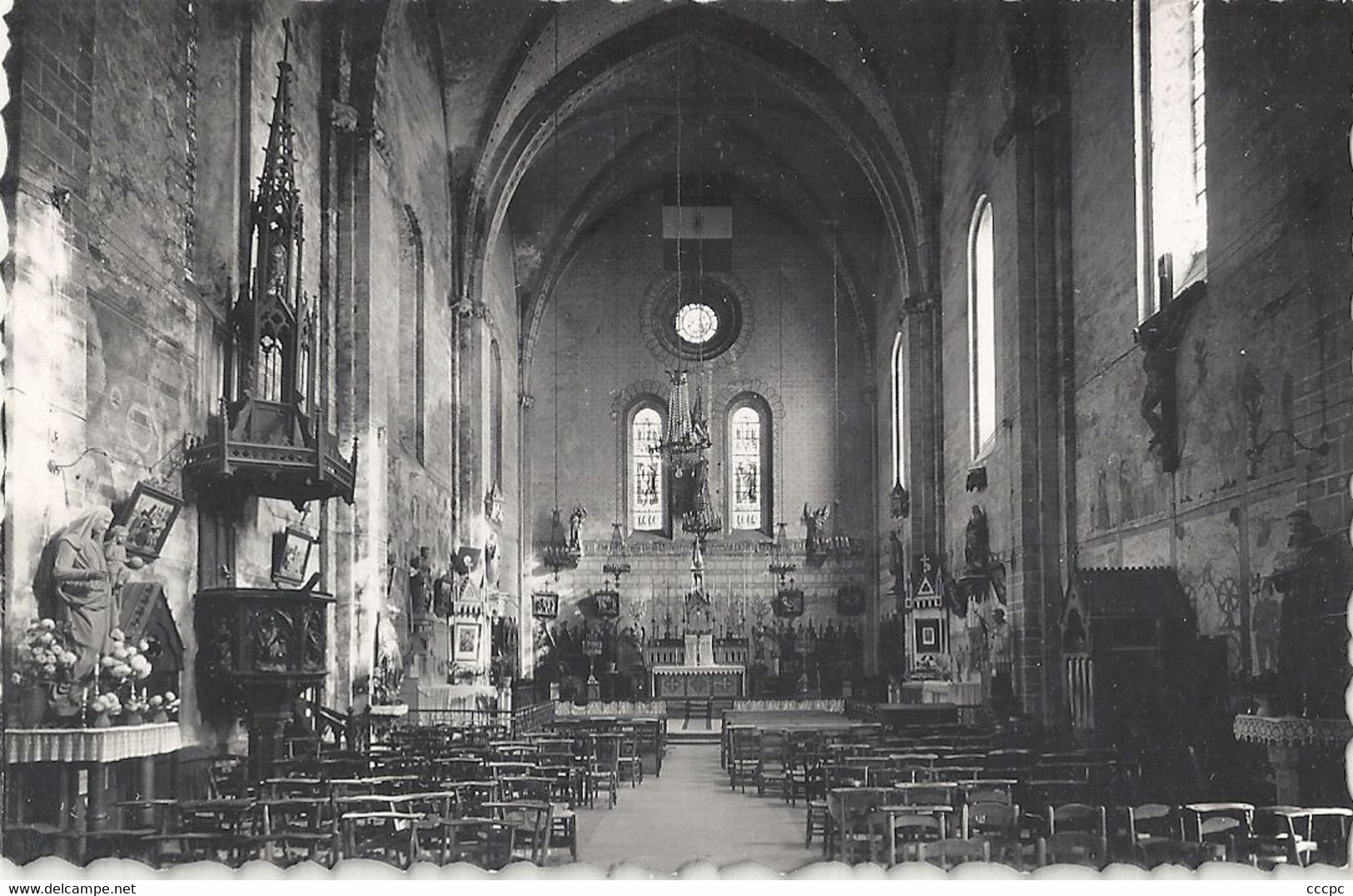 CPSM Villeneuve de Marsan L'intérieur de l'Eglise