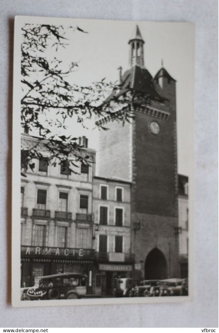 Cpsm, Villeneuve sur Lot, la porte de Paris, Lot et Garonne 47