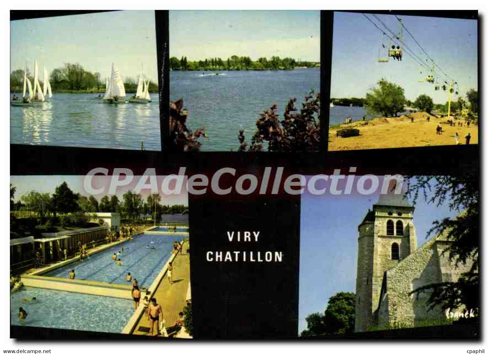 CPSM Viry Chatillon Divers aspects de la Ville
