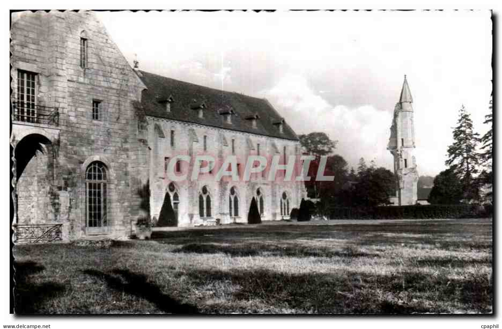 CPSM Vue Generale Asnieres sur oise Abbaye de Royaumont