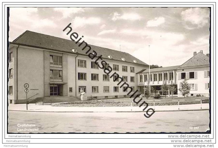 Crailsheim - Landratsamt - Foto-AK