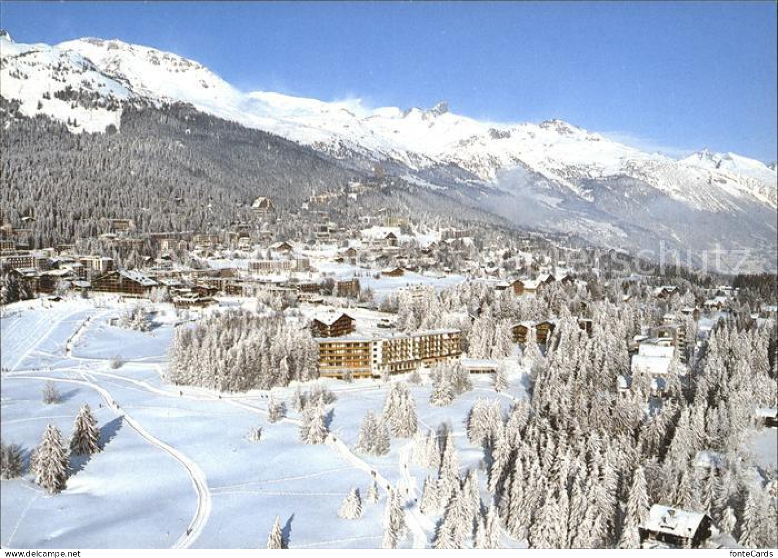 Crans-Montana Fliegeraufnahme