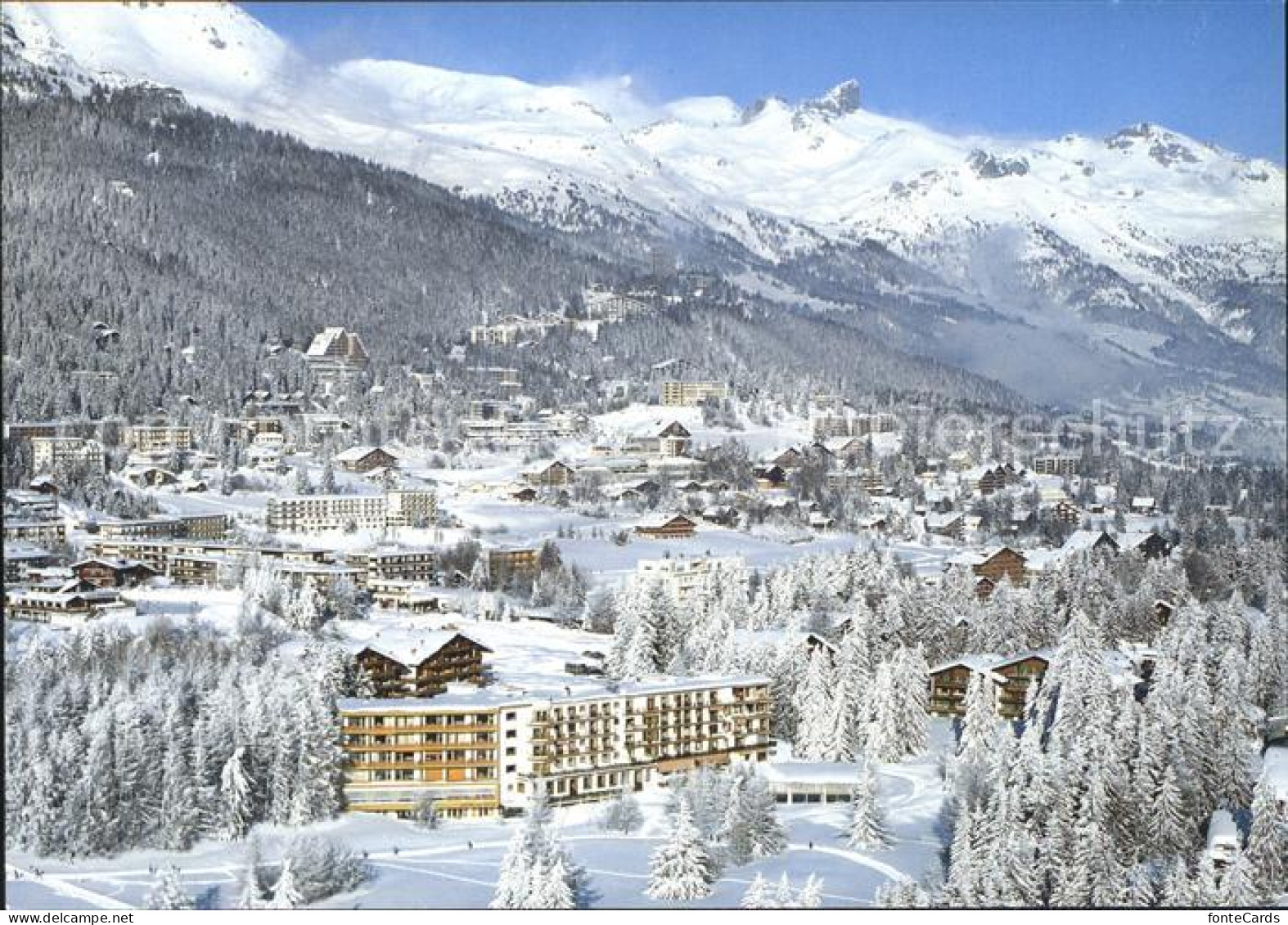 Crans-Montana Fliegeraufnahme