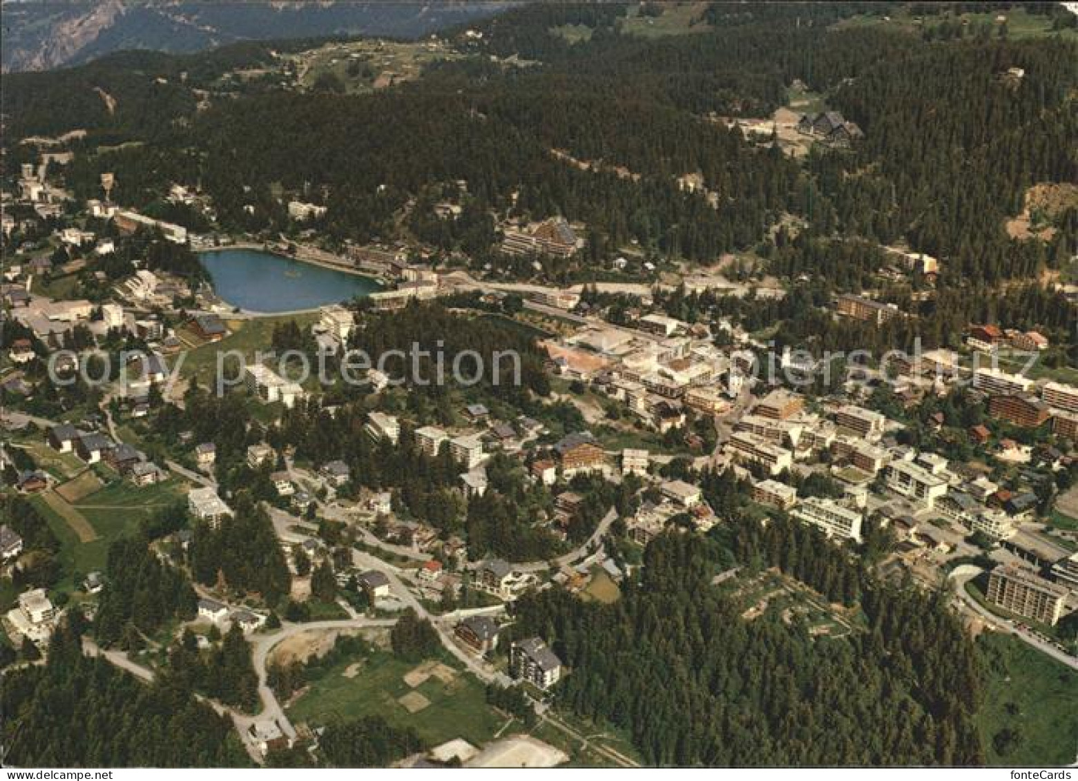 Crans-Montana Fliegeraufnahme