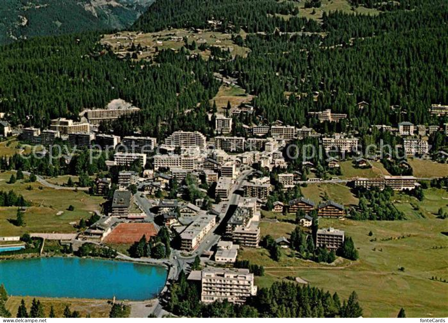 Crans-Montana Fliegeraufnahme