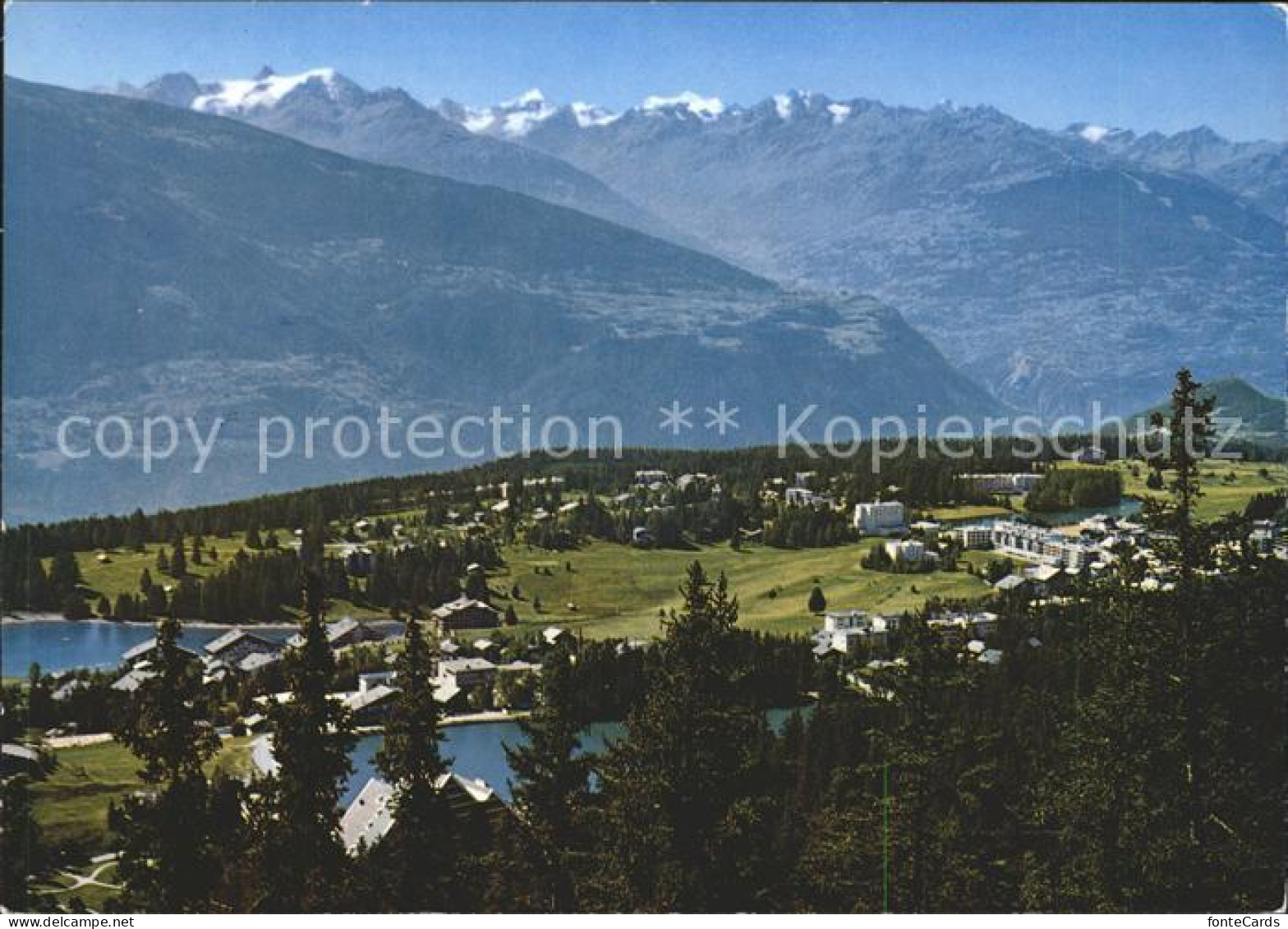 Crans-Montana mit Seen