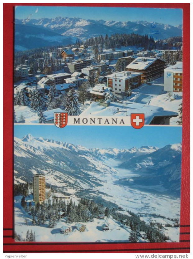 Crans-Montana (VS) - Zweibildkarte "Montana"