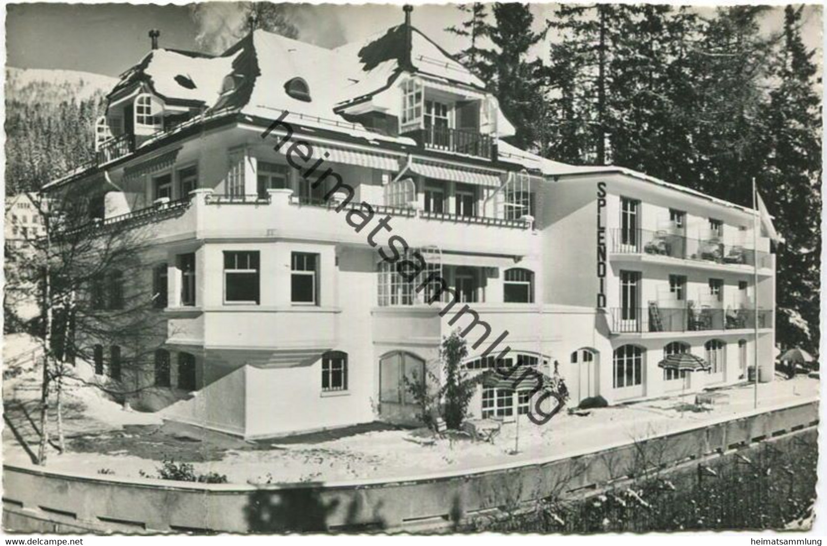 Crans s/Sierre - Hotel Splendide - Foto-AK - Verlag Ch. Dubost Galerie de Crans