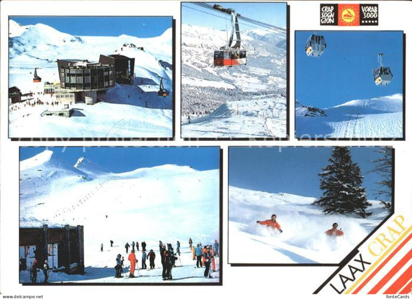 Crap Sogn Gion Flims Laax Falera Skigebiet Seilbahnen