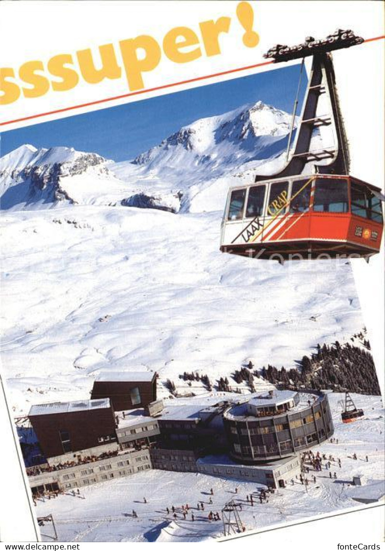 Crap Sogn Gion Weisse Arena Flims Laax Falera mit Seilbahn